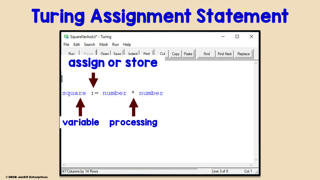 turing-variables-assignment-statement